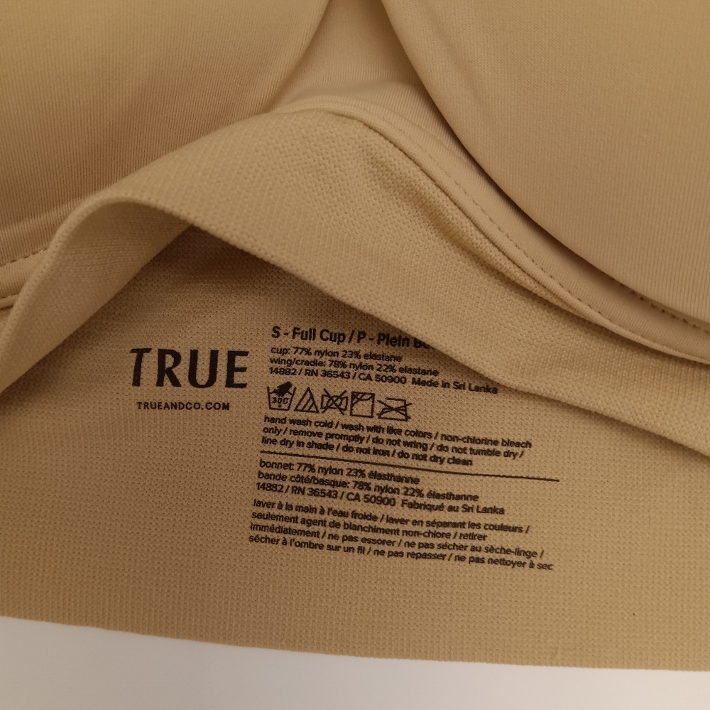 True and Co Bralette Size Full Cup - Picture 3 of 3
